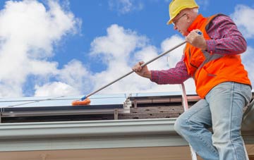 East Aberthaw soft wash roof cleaning